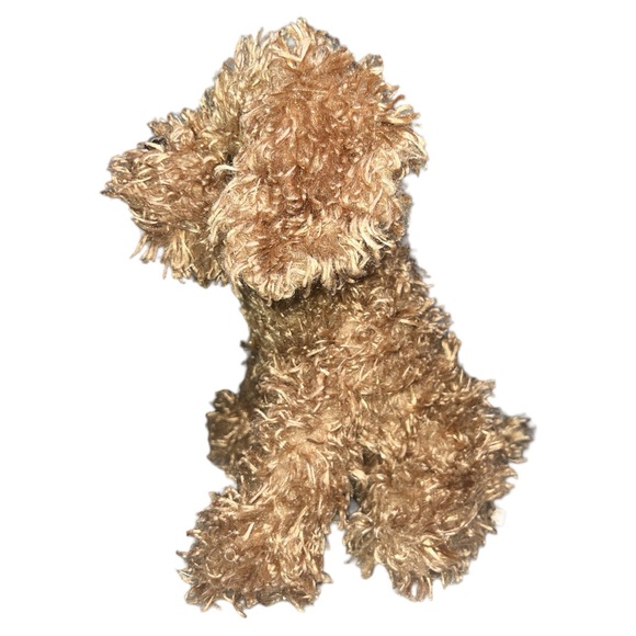 Dan Dee Collectors Choice Shaggy Curly Soft Tan Plush Dog Stuffed Animal 10 Inch - Picture 2 of 7